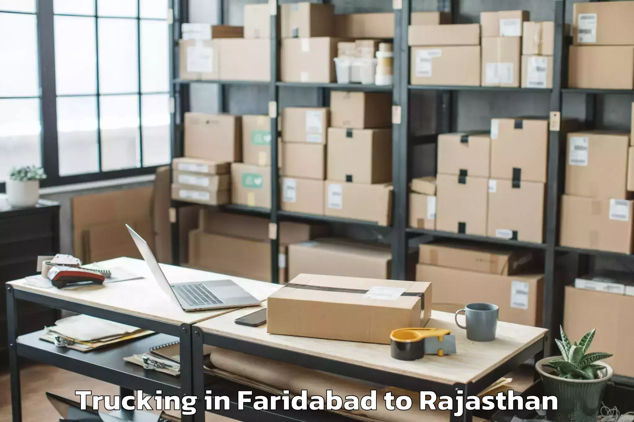 Easy Faridabad to Chittaurgarh Trucking Booking